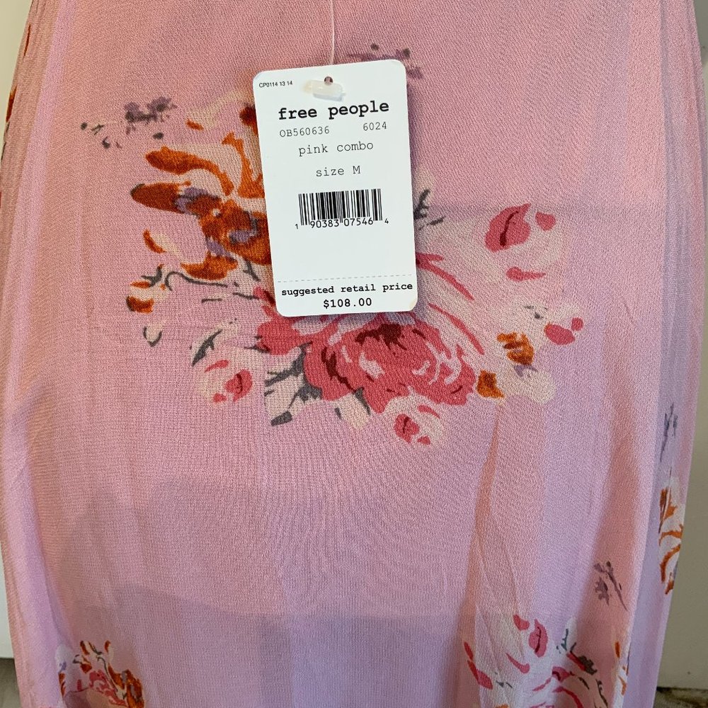 NWT FREE PEOPLE ASYMMETRICAL HEM DRESS M - Picture 8 of 9